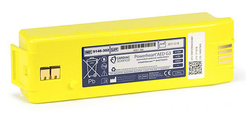 Accesorios para desfibrilador Cardiac Science Powerheart AED G3 Battery en México - DESFIMEX